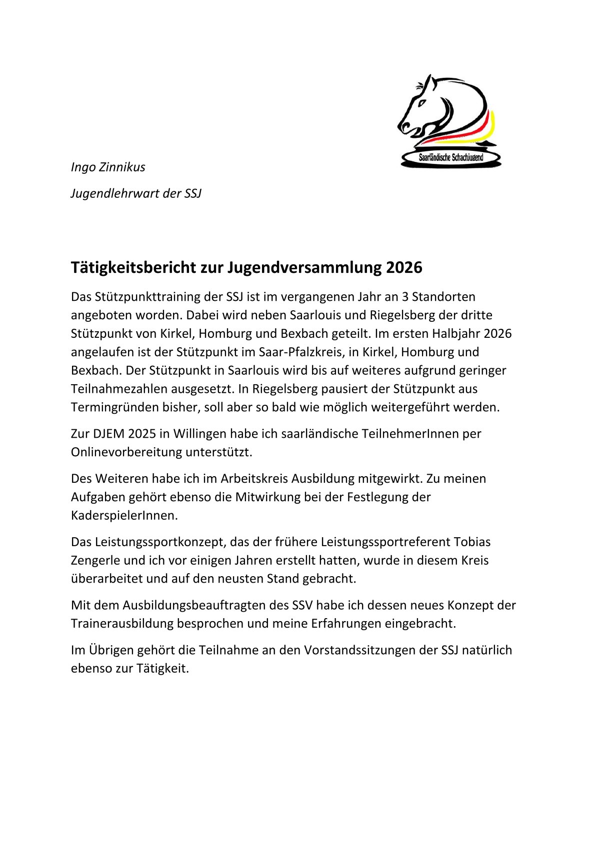 Bericht Ausbildung 2026