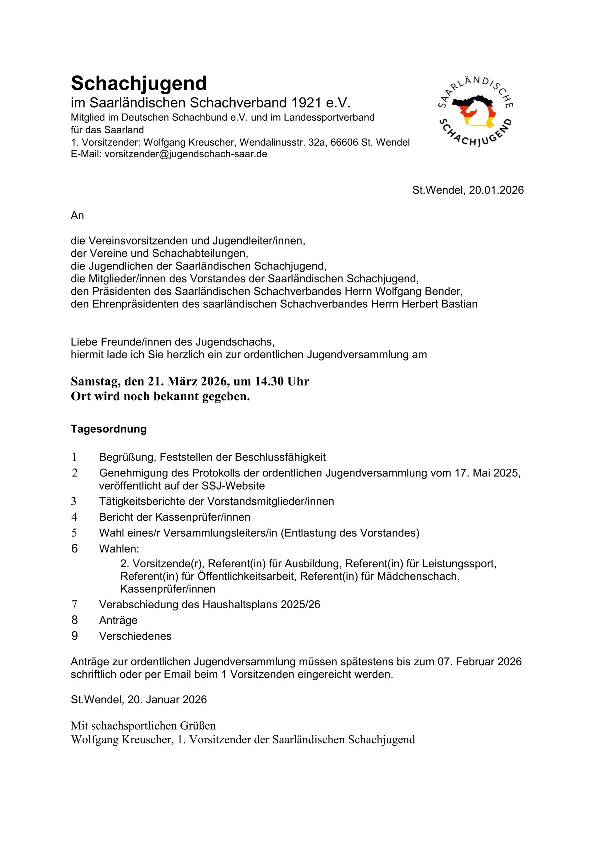 Einladung JV 2026 01 21