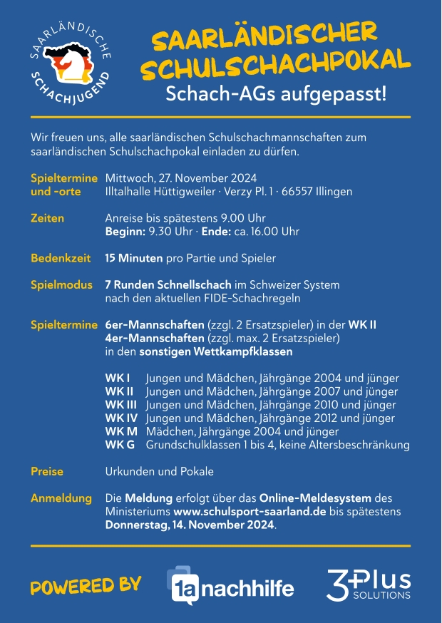 SaarländischerSchulschachpokal Flyer 2