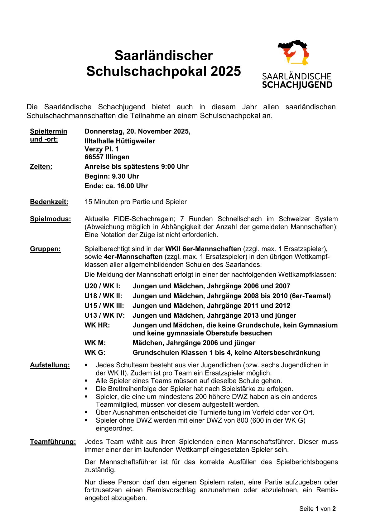 Schulschachpokal 2025 1